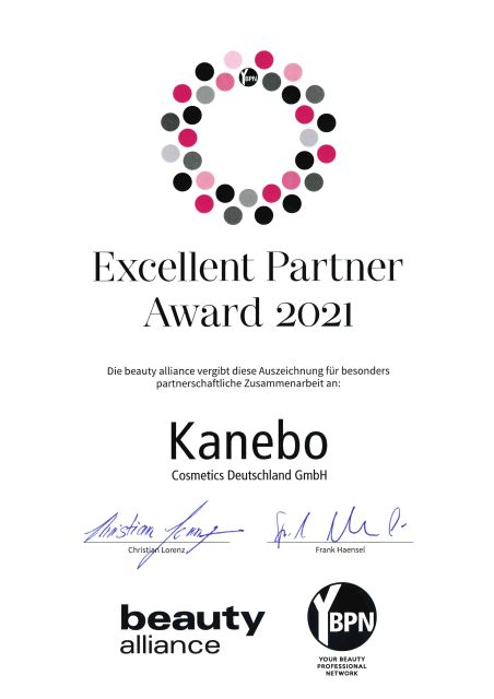 2022.05.16_Verleihung an Kanebo – Excellent Partner Award 2021